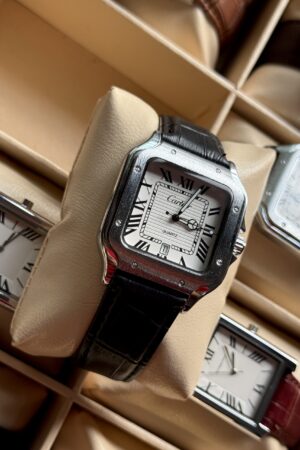 Cartier santos mod Black white