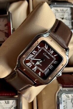 Cartier santos mod Dark Brown