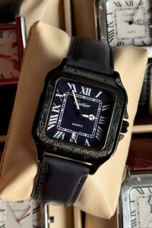 Cartier santos mod Royal Dark Blue