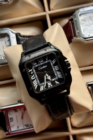 Cartier santos mod double black